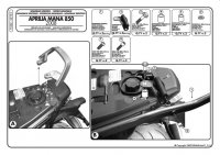 GIVI 732FZ STELAŻ KUFRA CENTRALNEGO APRILIA MANA 850 GIVI 732FZ STELAŻ KUFRA CENTRALNEGO APRILIA MANA 850