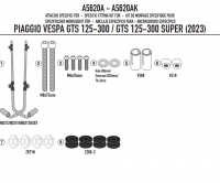 KAPPA MOCOWANIE SZYBY 1044AK PIAGGIO VESPA GTS 125