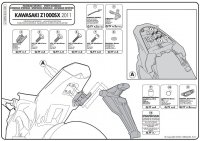 Kappa KZ4100 Stelaż centralny Kawasaki Z 1000 Sx (11)