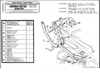 Stelaż centralny GIVI 232F CB 750 Seven Fifty