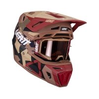 Kask motocyklowy z goglami Leatt Kit Moto 8.5 Ruby Stone