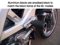 Crashpady Classic RG Racing Suzuki Sv650 K5-K7 Unfaired/Bikini Fairing Black