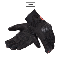 Rękawice motocyklowe damskie Rebelhorn Gap 3 Black Fluo Red Rękawice motocyklowe damskie Rebelhorn Gap 3 Black Fluo Red