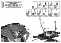 GIVI A315A MOCOWANIE SZYBY HONDA SH125-150'09