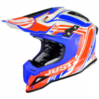 KASK JUST1 J12 FLAME RED-BLUE