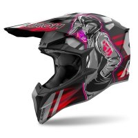 AIROH KASK OFF-ROAD WRAAAP CYBER RED MATT