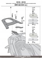 GIVI SR5105 STELAŻ KUFRA CENTRALNEGO BMW C 600 SPORT GIVI SR5105 STELAŻ KUFRA CENTRALNEGO BMW C 600 SPORT