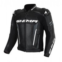 SHIMA KURTKA MOTOCYKLOWA SKÓRA BANDIT JACKET BLACK