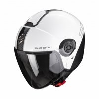 SCORPION KASK OTWARTY EXO-CITY II CARBO WHITE-BLAC