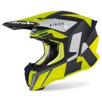 AIROH KASK OFF-ROAD TWIST 2.0 LIFT YELLOW/BLUE MAT