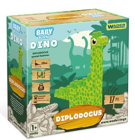 Baby Blocks Dino diplodok WADER 41493