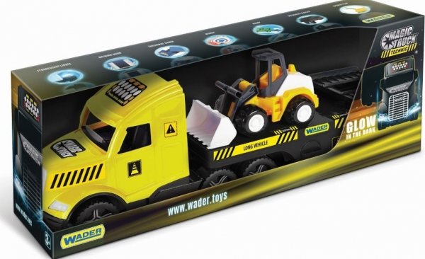 Magic Truck Technic laweta ze spychaczem  Wader 36430