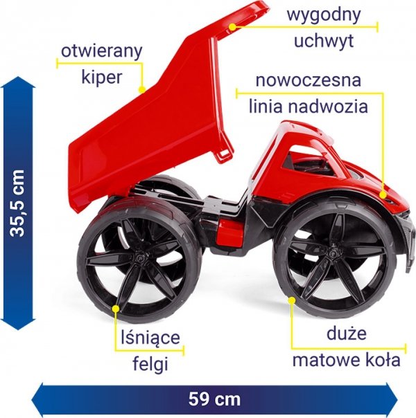 Wywrotka MAXIMUS Wader 64020 -granatowa