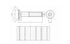 ŚRUBA STOŻKOWA IMBUS M16x30 DIN 7991