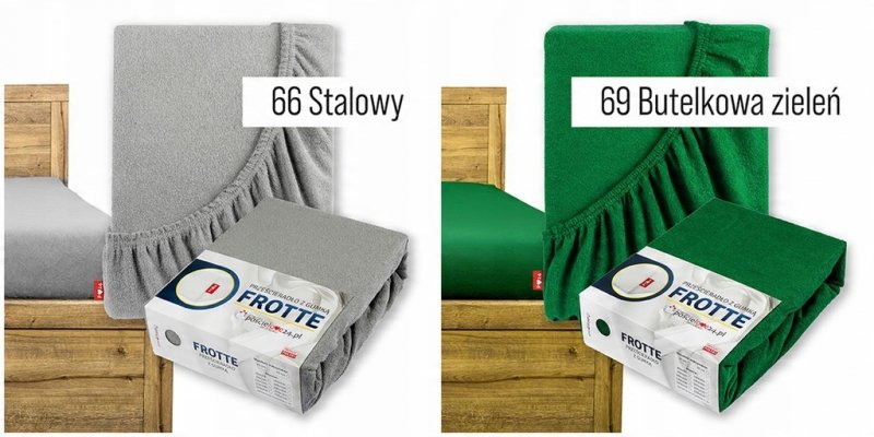 Prześcieradło FROTTE z Gumką 220x240 Bawełna Czesana Bok 30 cm Różne Kolory (WYBIERZ)