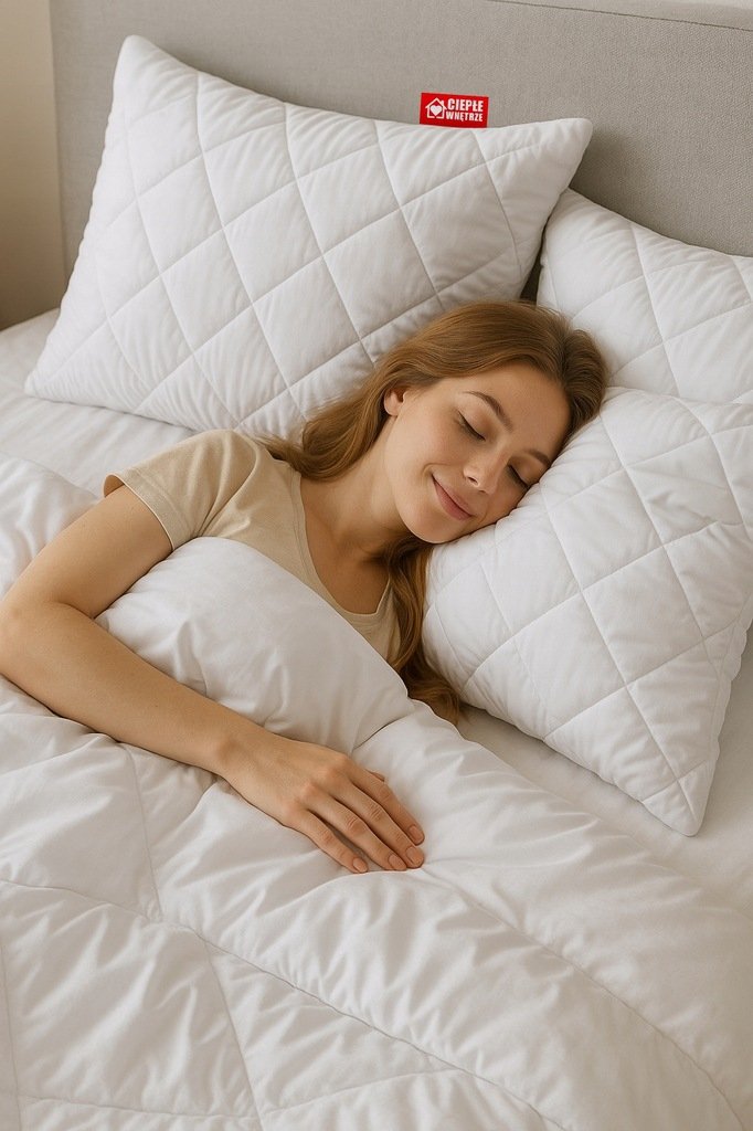 ZESTAW KOŁDRA 200x220 + 2x PODUSZKA 70x80 ANTYALERGICZNY KOMPLET POLSKA