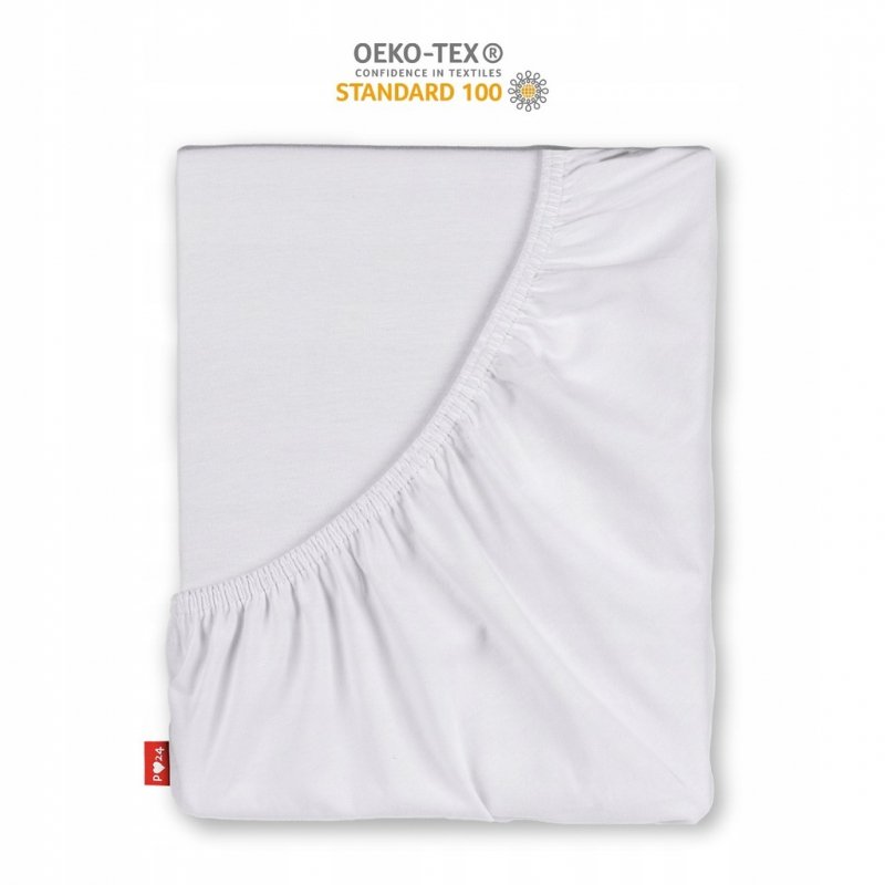 Prześcieradło Jersey z Gumką 160x200 Gruba Bawełna Czesana Bok 30 cm biały