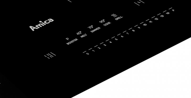 Płyta indukcyjna Amica PIM6540PHTUN 3.0 Ceramiczne - bez szlifu Czarny