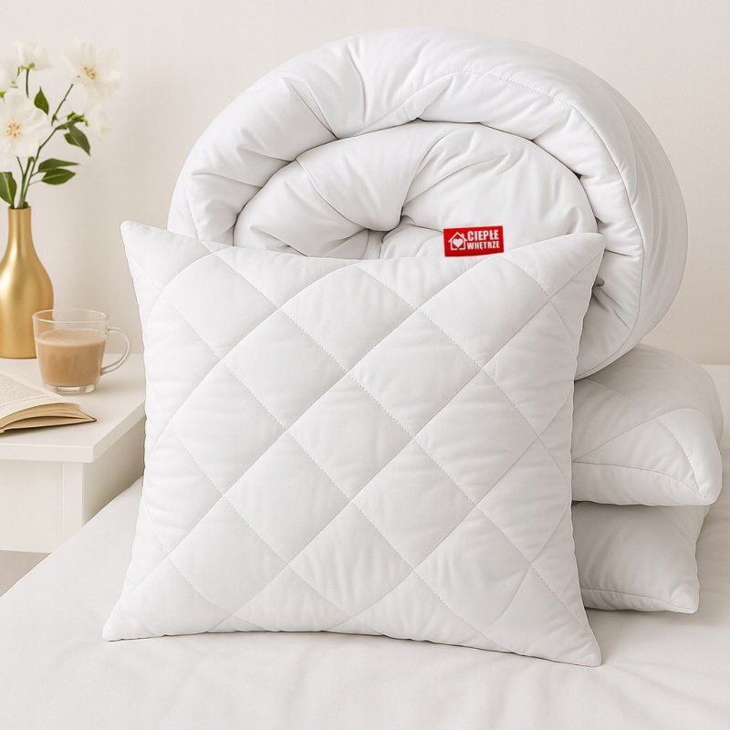 2x Gruba Poduszka 50x50 Mikrofibra z Zamkiem