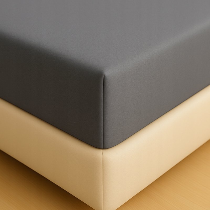 PRZEŚCIERADŁO Z GUMKĄ 80x200 SZARY MATERAC ZAKŁADKA DO 25 CM