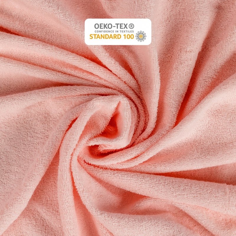Prześcieradło Frotte z Gumką 90x200 Gruba Bawełna 200g Bok 30 pudrowy róż