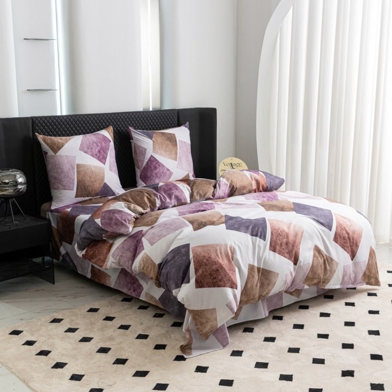 POŚCIEL 160x200 BAWEŁNA KOMPLET POŚCIELI BAWEŁNIANEJ + 2 POSZEWKI A-2787