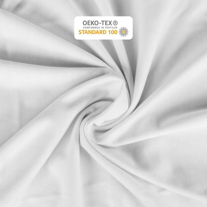 Prześcieradło 200x220 z Gumką GRUBA Bawełna Premium Bok 30 cm Biały