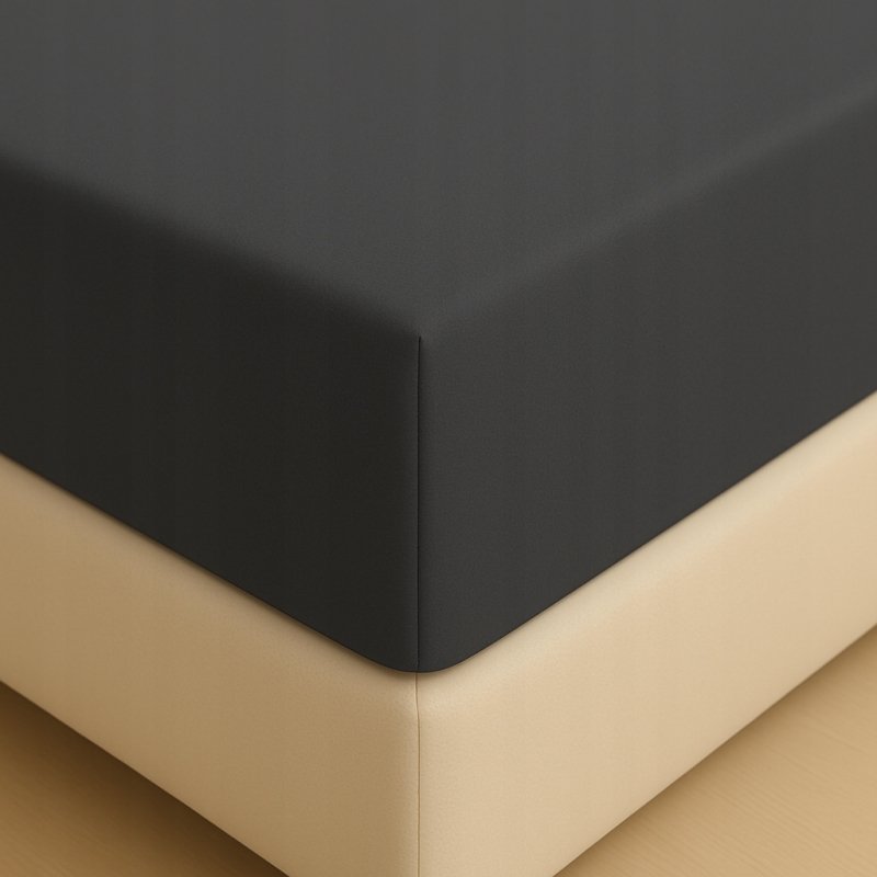 PRZEŚCIERADŁO Z GUMKĄ 200x220 GRAFIT MATERAC ZAKŁADKA DO 25 CM