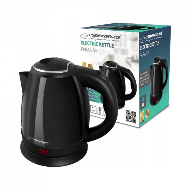 Czajnik elektryczny Esperanza Parana EKK128K 1l czarny
