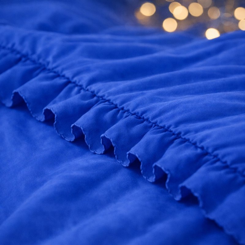 POŚCIEL 160x200 Z FALBANĄ KOMPLET 3 CZĘŚCIOWY MIKROFIBRA KOLOR CHABER