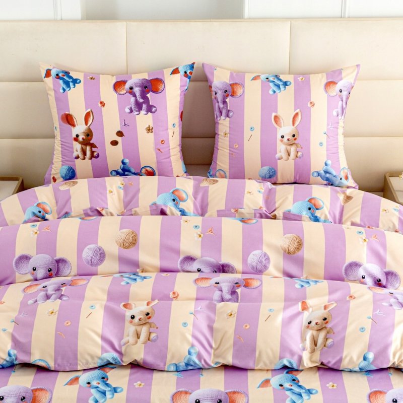 POŚCIEL 140x200 BAWEŁNIANA KOMPLET POŚCIELI + POSZEWKA WZÓR A-3287