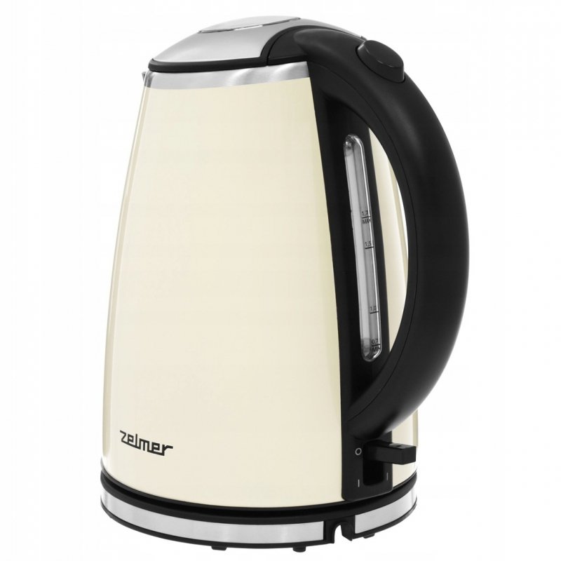 Czajnik elektryczny Zelmer ZCK1274E 2200 W 1,7 l beżowy/brąz stal/krem