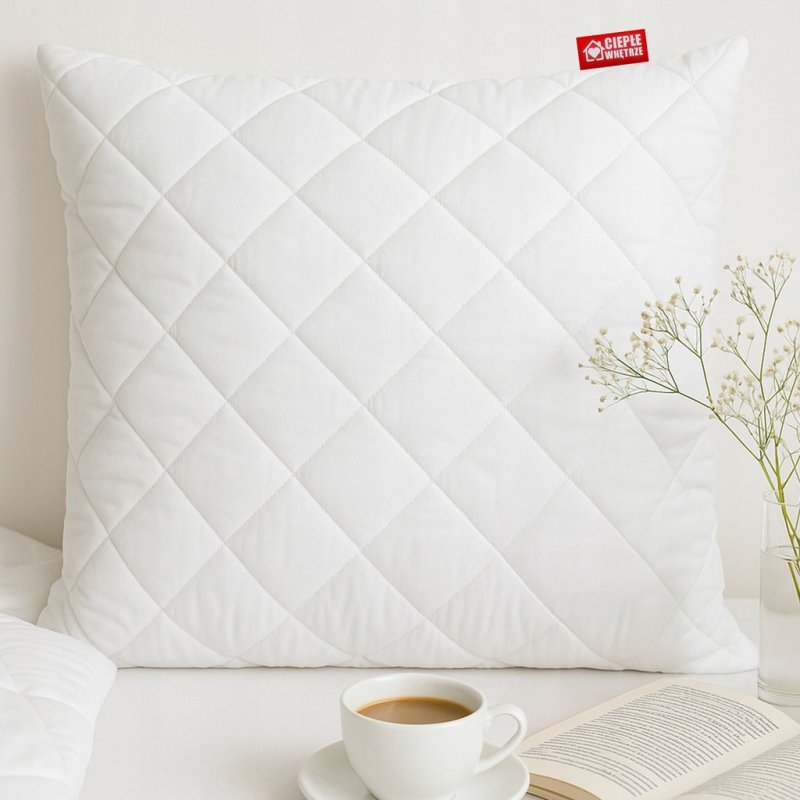 2x Gruba Poduszka 45x45 Mikrofibra z Zamkiem