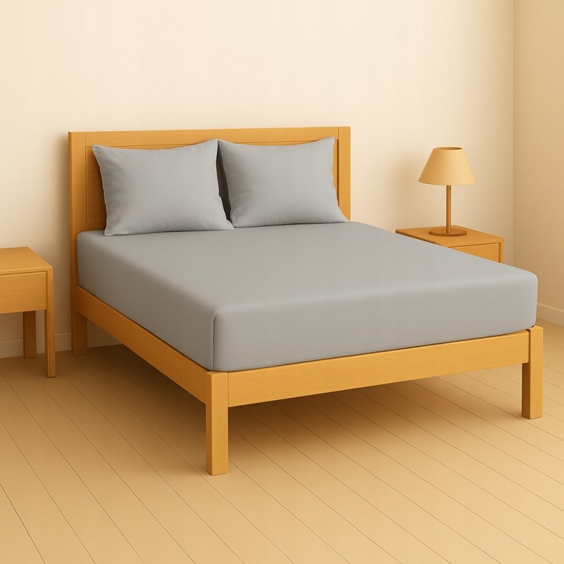 PRZEŚCIERADŁO Z GUMKĄ 90x200 STALOWY MATERAC ZAKŁADKA DO 25 CM