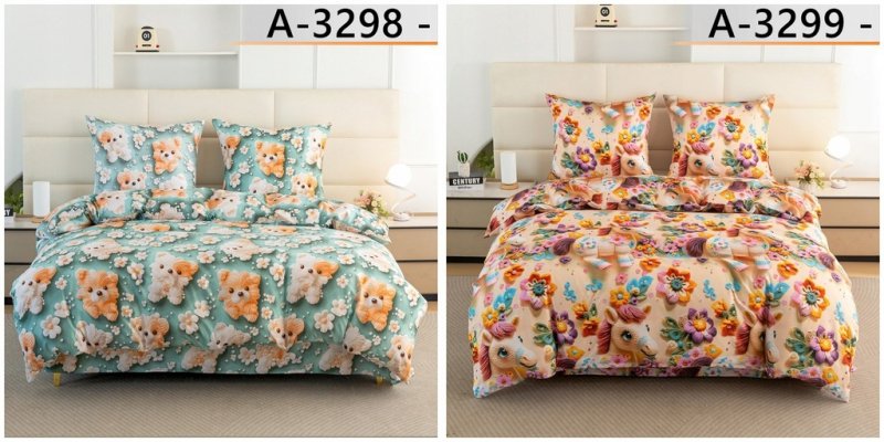 POŚCIEL 140x200 BAWEŁNIANA KOMPLET POŚCIELI + POSZEWKA WYBÓR WZORÓW 2CZ (WYBIERZ)