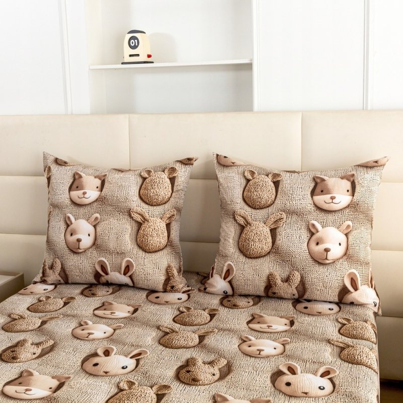 POŚCIEL 140x200 BAWEŁNIANA KOMPLET POŚCIELI + POSZEWKA WZÓR A-3290