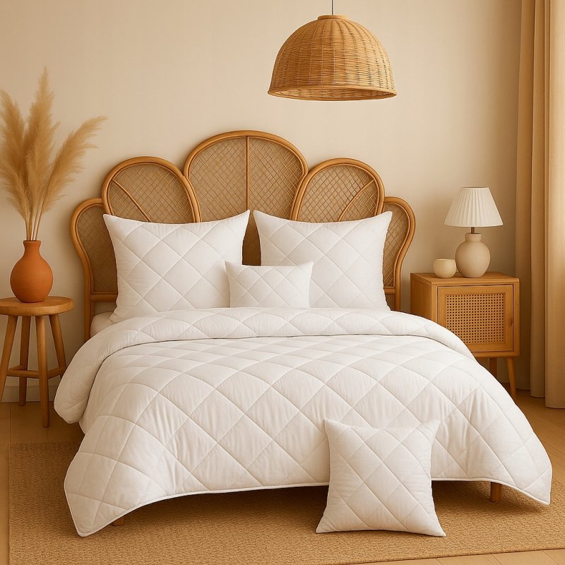 2x Poduszka 70x80 Antyalergiczna Pikowana GRUBA Polska HCS