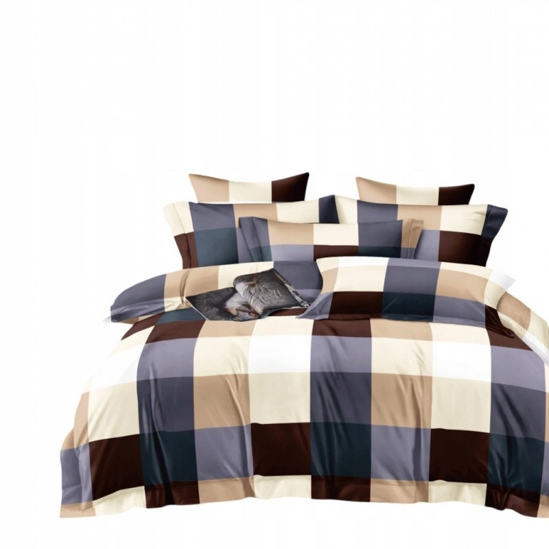 POŚCIEL 200x220 BAWEŁNA KOMPLET POŚCIELI + 2 POSZEWKI + PRZEŚCIERADŁO A-16