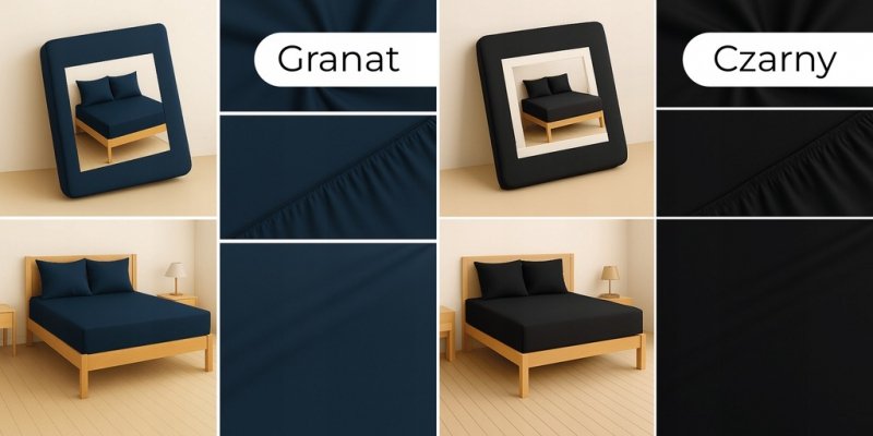 PRZEŚCIERADŁO Z GUMKĄ 160x200 MATERAC ZAKŁADKA DO 25 CM - RÓŻNE KOLORY (WYBIERZ)