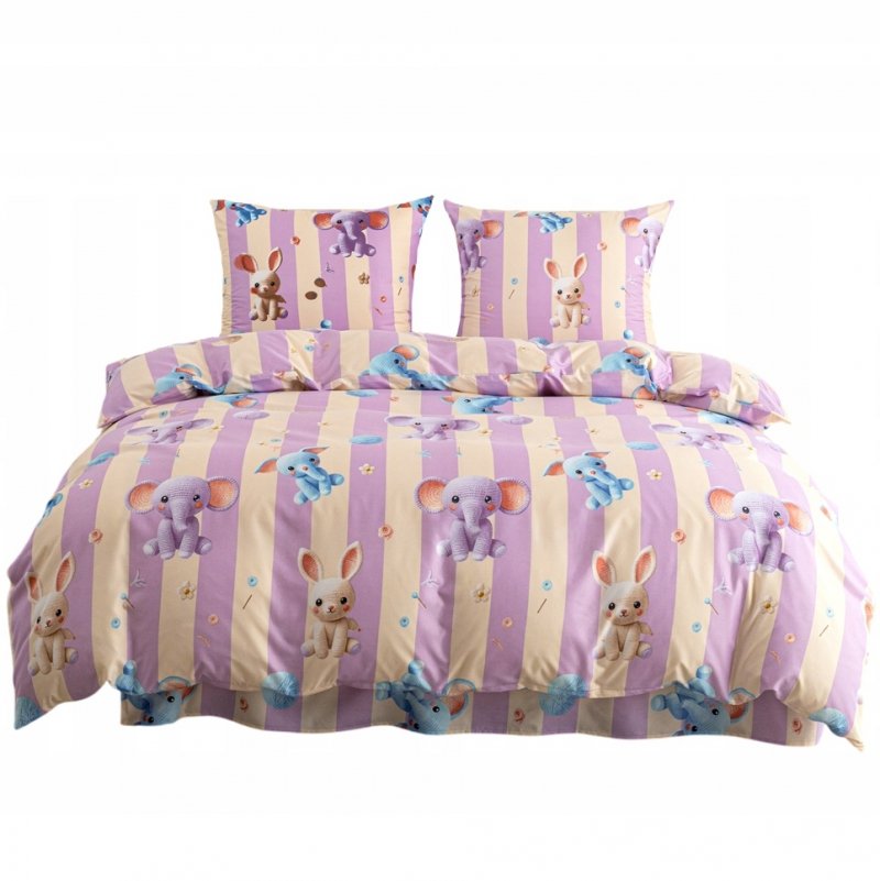 POŚCIEL 140x200 BAWEŁNIANA KOMPLET POŚCIELI + POSZEWKA WZÓR A-3287