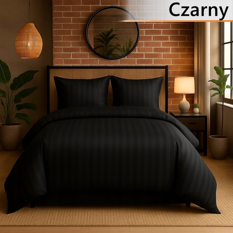 POŚCIEL 160x200 HOTELOWA 100% BAWEŁNA SATYNOWA ADAMASZEK KOLORY DO WYBORU (WYBIERZ)