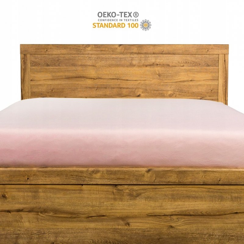 Prześcieradło Jersey z Gumką 160x200 Gruba Bawełna Bok 30 cm pudrowy róż