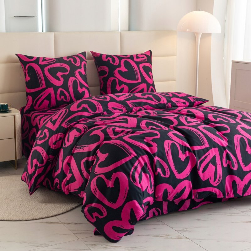 POŚCIEL 200x220 BAWEŁNA KOMPLET POŚCIELI BAWEŁNIANEJ + 2 POSZEWKI A-3018