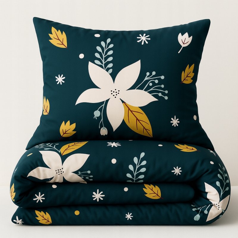 POŚCIEL 160x200 BAWEŁNA KOMPLET POŚCIELI BAWEŁNIANEJ + 2 POSZEWKI WZÓR A-05