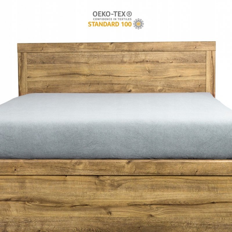 Prześcieradło Frotte z Gumką 200X220 Gruba Bawełna 200g Bok 30 cm popielaty