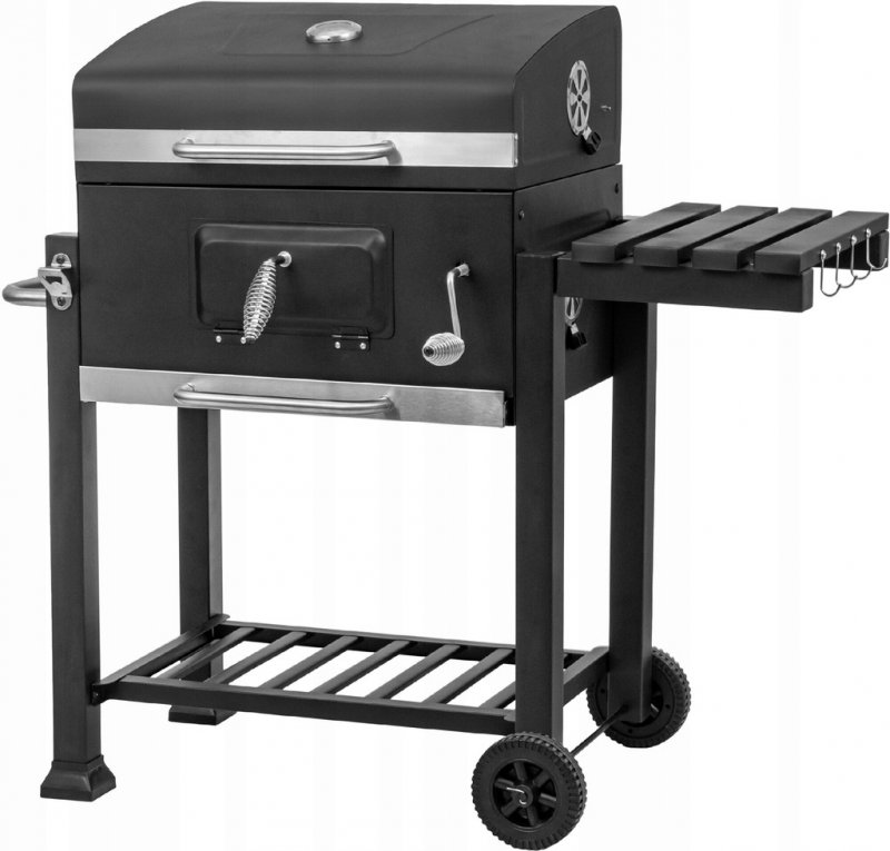 GRILL WĘGLOWY Z KOMINEM I POKRYWĄ MIR4525K Mirpol 42 x 58 cm