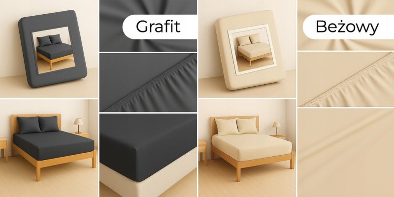 PRZEŚCIERADŁO Z GUMKĄ 200x220 MATERAC ZAKŁADKA DO 25 CM - RÓŻNE KOLORY (WYBIERZ)