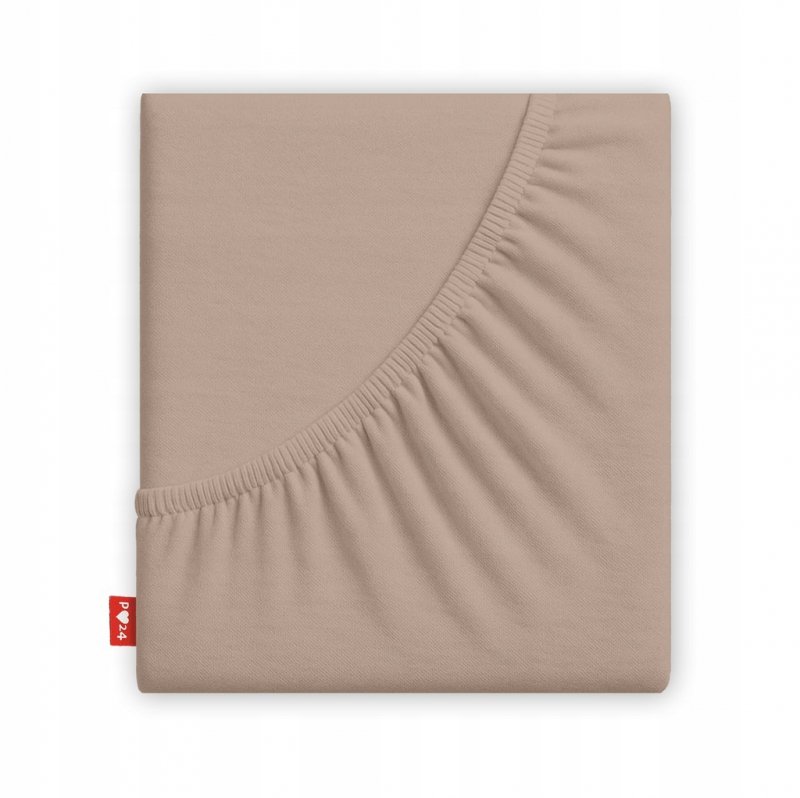 Prześcieradło 160x200 z Gumką GRUBA Bawełna Premium Bok 30 cm Cafe