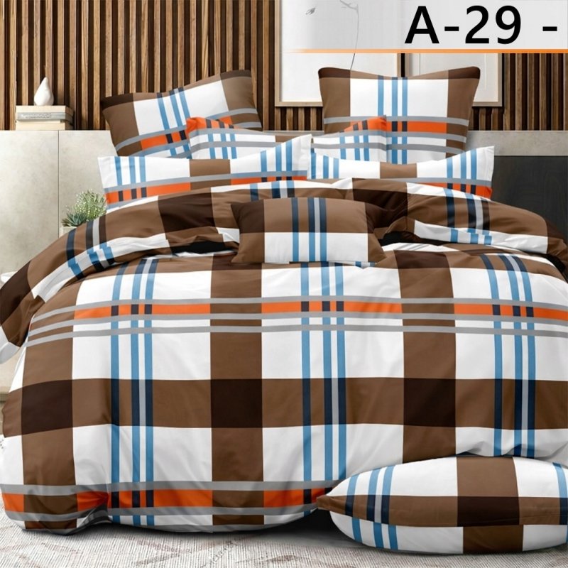 POŚCIEL 160x200 BAWEŁNA KOMPLET POŚCIELI BAWEŁNIANEJ + 2 POSZEWKI WZÓR A-29