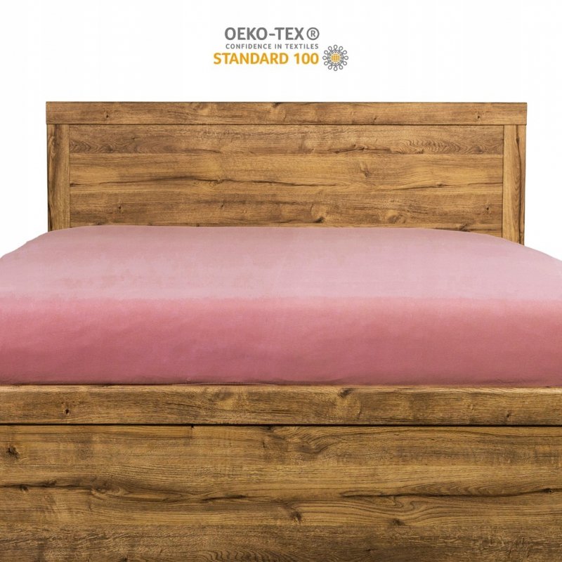 Prześcieradło 160x200 z Gumką GRUBA Bawełna Premium Bok 30 cm Paryski róż